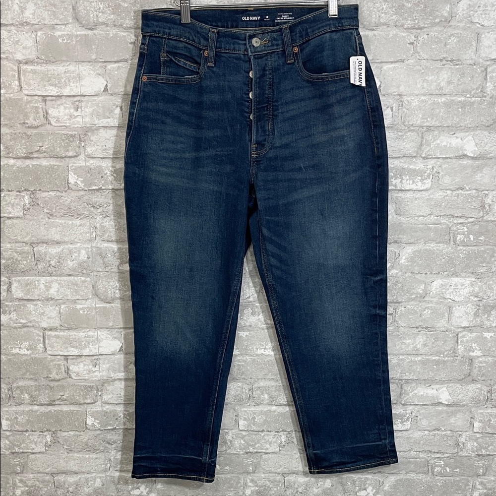 Old Navy Curvy Ski-Hi Straight Jeans